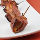 Bacon Wrapped Apple and Sausage Bundles