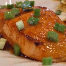Broiled Honey Lime Glazed Salmon Fillets