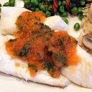Poached Orange Roughy with Fresh Tomato Sauce