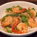 Stir Fry Shrimp w Coconut Curry Sauce