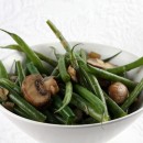 Green Beans with Mushrooms and Shallots