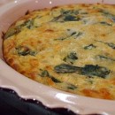 Crustless Spinach and Cheese Quiche