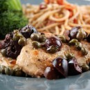 Pork Medallions with Olive Caper Sauce 1