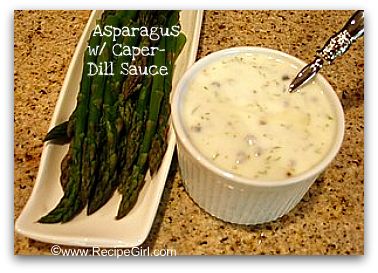 Asparagus with Caper Dill Sauce Pic