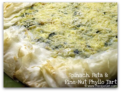spinach-feta-and-pine-nut-phyllo-tart