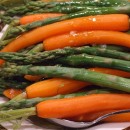 Asparagus and Carrots in Maple Butter Sauce