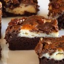 Cream Cheese Swirl Brownies with Pecans 3