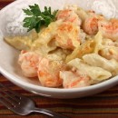 Creamy Gruyere and Shrimp Pasta