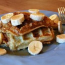 Banana Sour Cream Waffles
