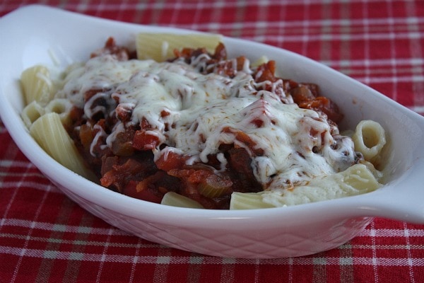 Pasta with Garden Bolognese Sauce