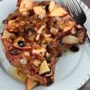 Smoked Pork Chops with Maple Baked Apples