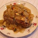 Smoked Pork Chops with Maple Baked Apples Pic