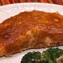 Salmon with Mustard and Brown Sugar Glaze