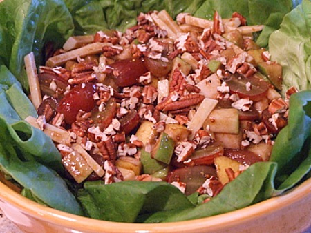 Pear and Apple Salad with Gruyere and Toasted Pecans