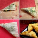 Spinach Feta Phyllo Triangles