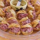 Beer Puffs with Corned Beef Filling