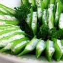 Crab and Cream Cheese Stuffed Snow Peas Pic
