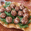 Goat Cheese Truffles with Maple Spiced Pecans