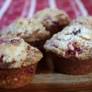 Eggnog Cranberry Muffins