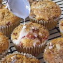 Glazed Strawberry Lemon Muffins 5