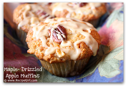 Maple Drizzled Apple Muffins Maple Drizzled Apple Muffins