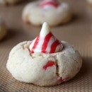Candy Cane Kiss Cookies