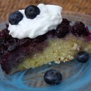 Lemon and Blueberry Upside Down Cake