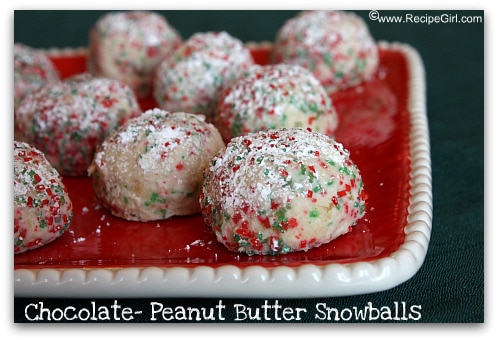 Chocolate-Peanut Butter Snowballs