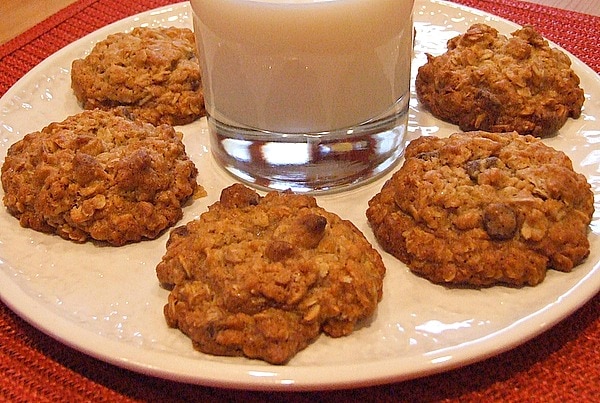 Wild and Crazy Oatmeal Chocolate Chip Cookies
