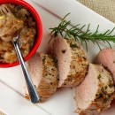Herb Crusted Pork Tenderloin with Red Onion Jam