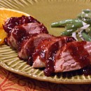Orange Cranberry Glazed Pork Tenderloin