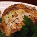 baked chicken stuffed with zucchini and goat cheese