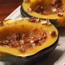 Acorn Squash Halves with Orange Pecans