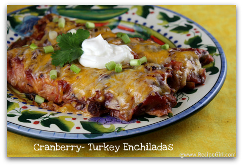 Cranberry Turkey Enchiladas Cranberry Turkey Enchiladas