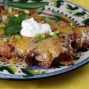 Cranberry Turkey Enchiladas
