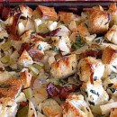 Dressing with Apples bacon and Caramelized Onions