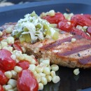 Grilled Salmon with Dill Pickle Butter