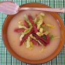 Parsnip Soup with Corned Beef and Cabbage