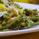 Roasted Green Beans with Lemon, Pine Nuts and Parmesan