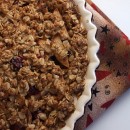 apple cranberry pie w oatmeal crust