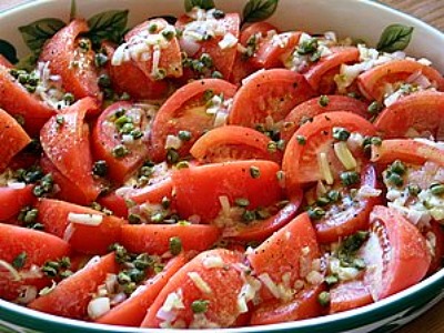 Shallot Mustard Tomato Salad