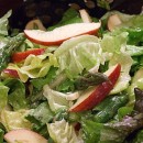 asparagus apple salad with blue cheese vinaigrette