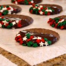 Chocolate Dipped Espresso Shortbread Cookies