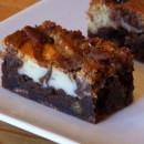 Cream Cheese Swirl Brownies with Pecans 4
