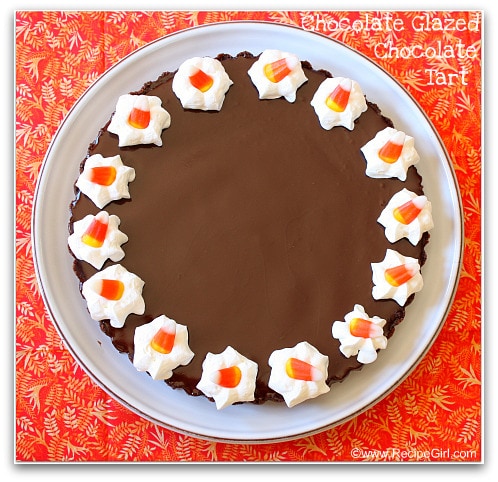 Chocolate Glazed Chocolate Tart