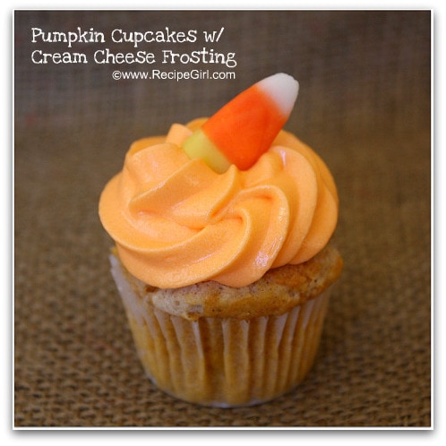 Pumpkin Cupcakes w Cream Cheese Frosting Pumpkin Cupcakes w Cream Cheese Frosting