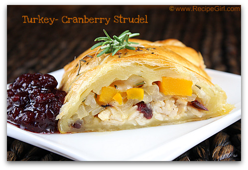 Turkey Cranberry Strudel