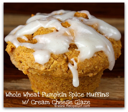 Whole Wheat Pumpkin Spice Muffins