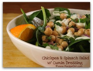 Chickpeaandspinachsalad