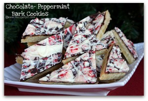 Chocolate Peppermint Bark Cookies